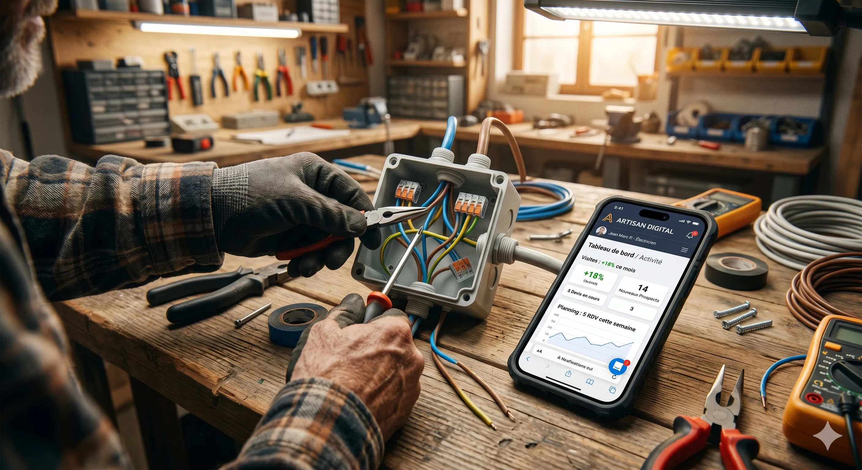 Artisan serein grâce à la maintenance web